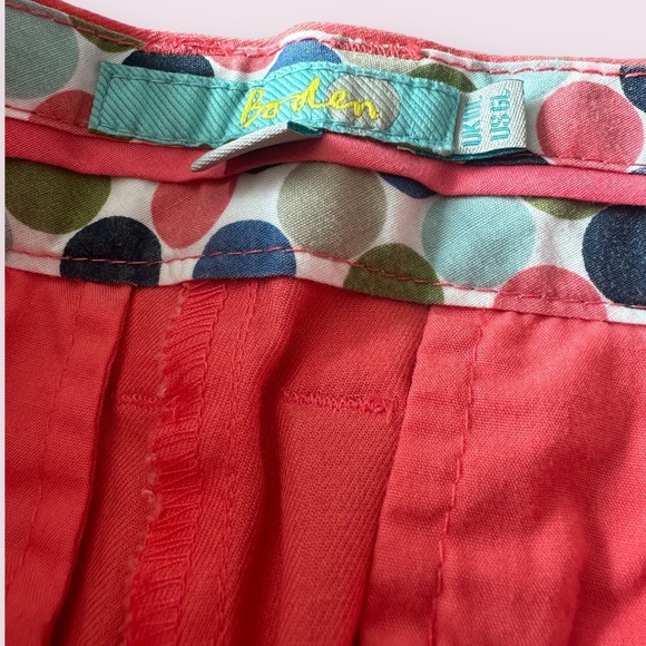 Women’s New With Partial Tag Boden Coral Pants With Ankle Zipper Detail Sz 6L - Picture 6 of 13